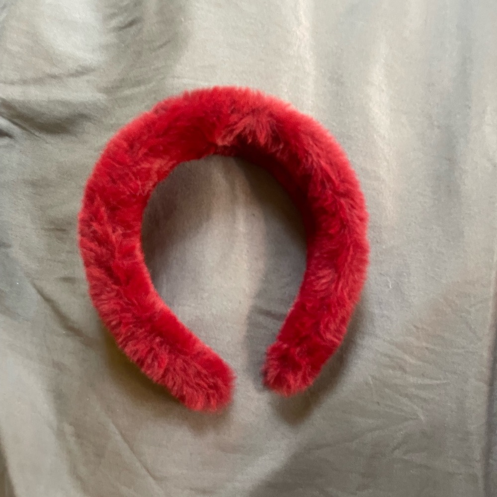 Red Fuzzy Headband